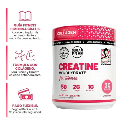 Creatine Monohydrate Fuerza Femenina – Glúteos y Piernas